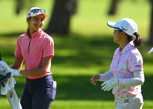 Junior Girl Golfers using uv protection